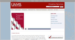 Desktop Screenshot of creativeservices.uams.edu