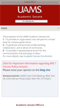 Mobile Screenshot of academicsenate.uams.edu