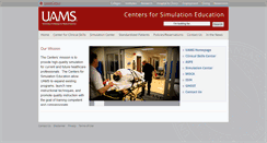 Desktop Screenshot of medicalsim.uams.edu