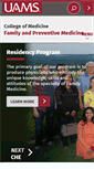 Mobile Screenshot of familymedicine.uams.edu