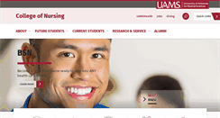 Desktop Screenshot of nursing.uams.edu