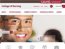 Tablet Screenshot of nursing.uams.edu