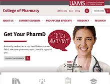 Tablet Screenshot of pharmacy.uams.edu