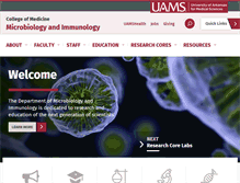 Tablet Screenshot of mbim.uams.edu